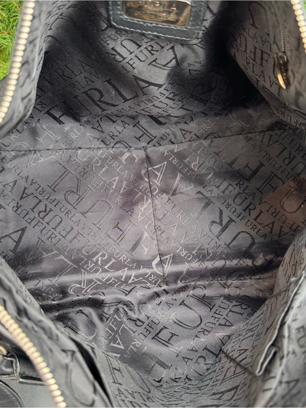 Furla Black Grained Leather Shoulder Bag - Picture 7 of 9